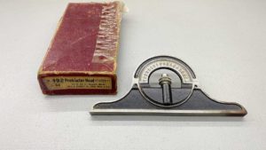 Starrett No 492 Protractor Head 3/32" IOB