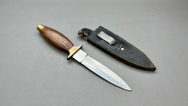 Double Edged Knife With Sheath 10' Long In Good Condition