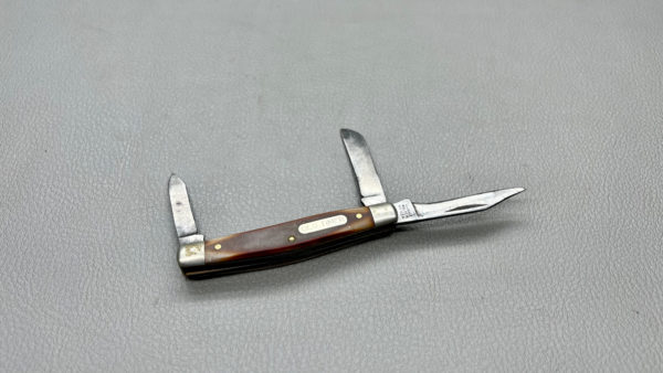 Schrade USA Old Timer Pocket Knife Triple Bladed