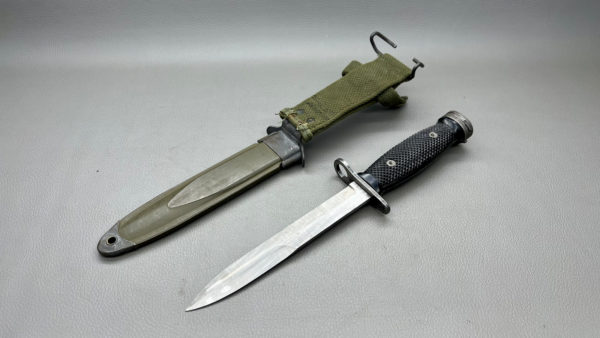 USA M8A Bayonet Knife & Sheath Double Edged 294mm Long In Good Condition