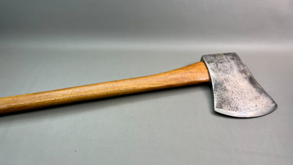 Axe Head & Handle 5 1/2" Edge 7 1/4" Deep Maker Worn In Great Condition Well Fitted New Handle 31" Long